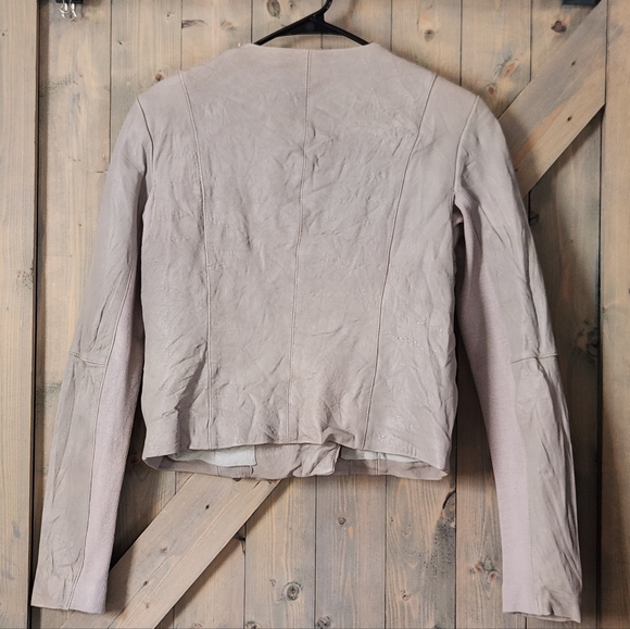 Veda Distressed Leather Moto Jack Size Large - Picture 8 of 12